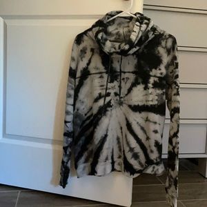 Simply Southern black tie dye turtle neck